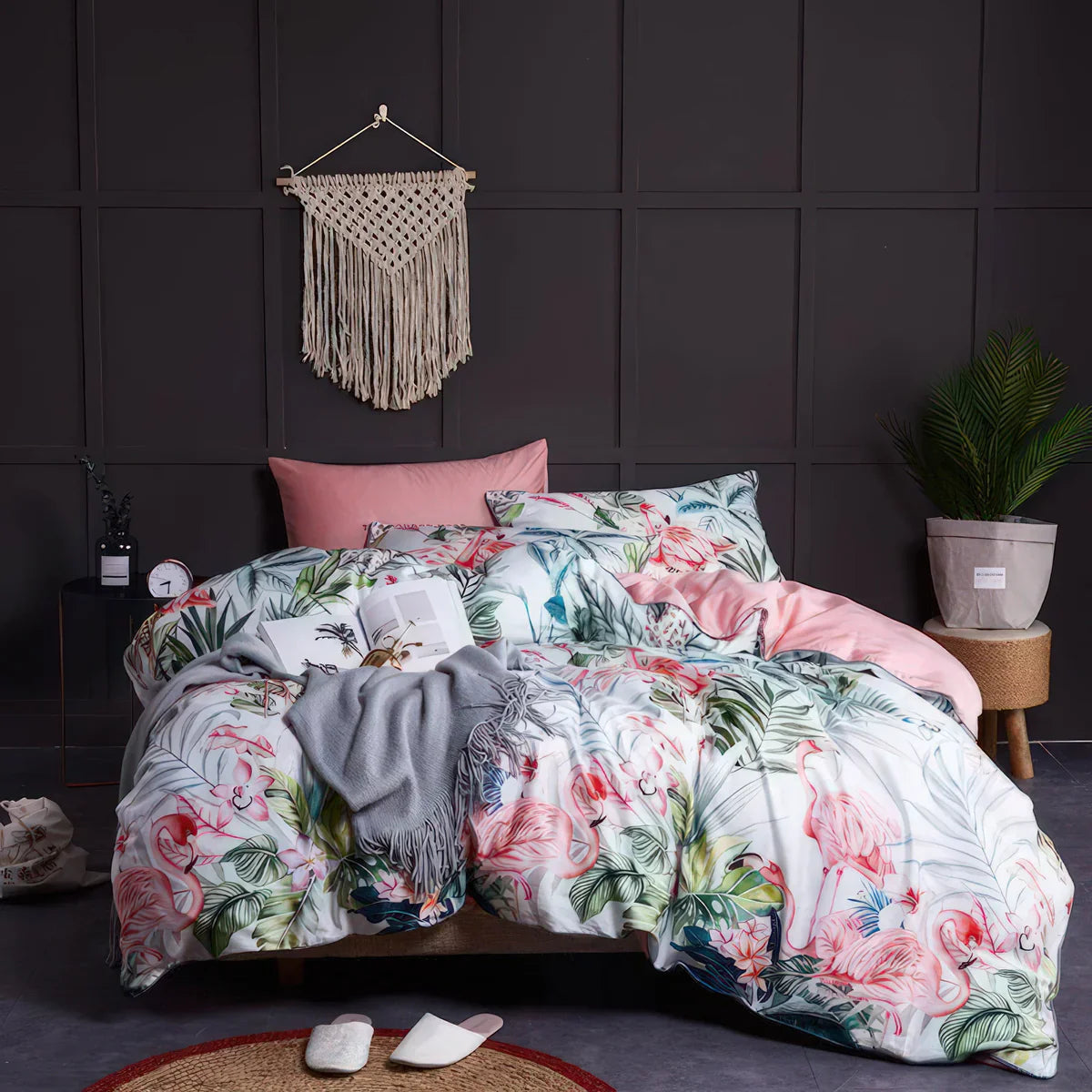 Paradise Flamingo Pink - Bedding Set